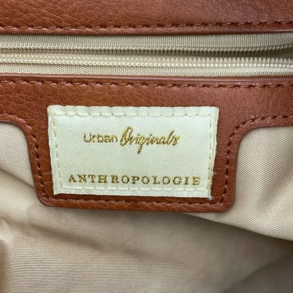 Anthropologie Urban Originals Oversized Raffia Straw Handbag Zip Closure Beige - Picture 9 of 9